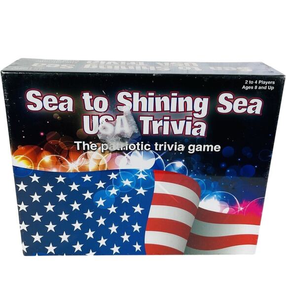 5 for $25| Sea To Shining Sea USA Trivia The Patriotic Trivia Game, NEW - Picture 1 of 3